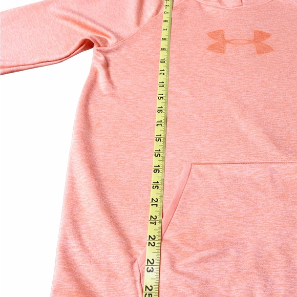 Under Armour ColdGear Storm Hoodie Women’s Large Peach Orange Pullover Fleece - Picture 10 of 14